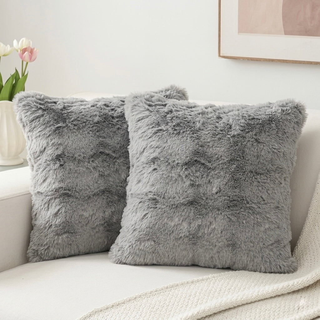 Plush Faux Fur Cushion Covers