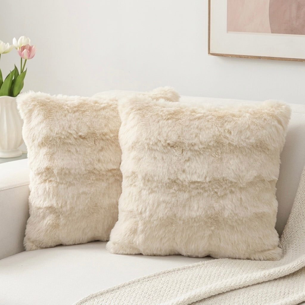 Plush Faux Fur Cushion Covers
