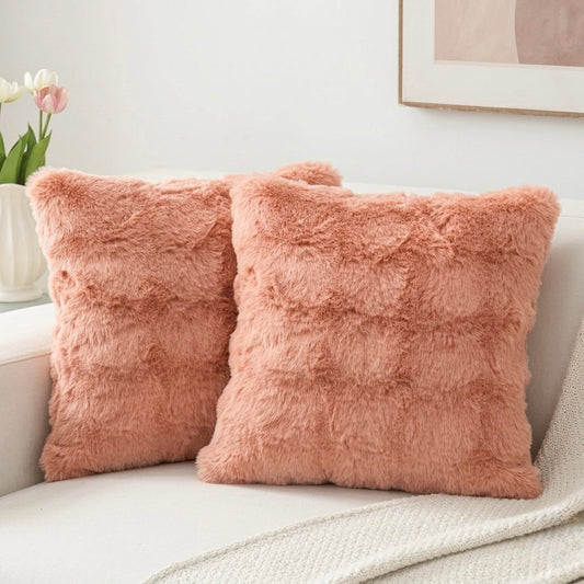 Plush Faux Fur Cushion Covers