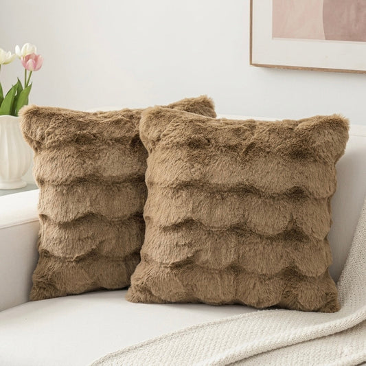 Plush Faux Fur Cushion Covers