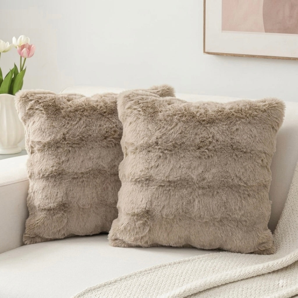 Plush Faux Fur Cushion Covers
