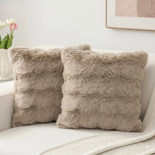 Plush Faux Fur Cushion Covers