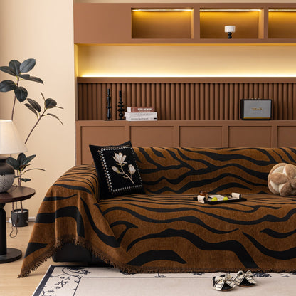 Zebra Striped Sofa Cover | B8