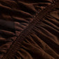 Zebra Velvet Dark Brown Sofa Cover