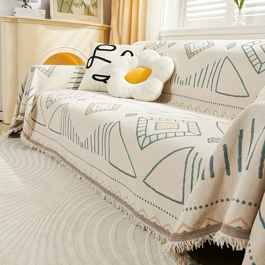 Abstract Geometric Sofa Cover | B30