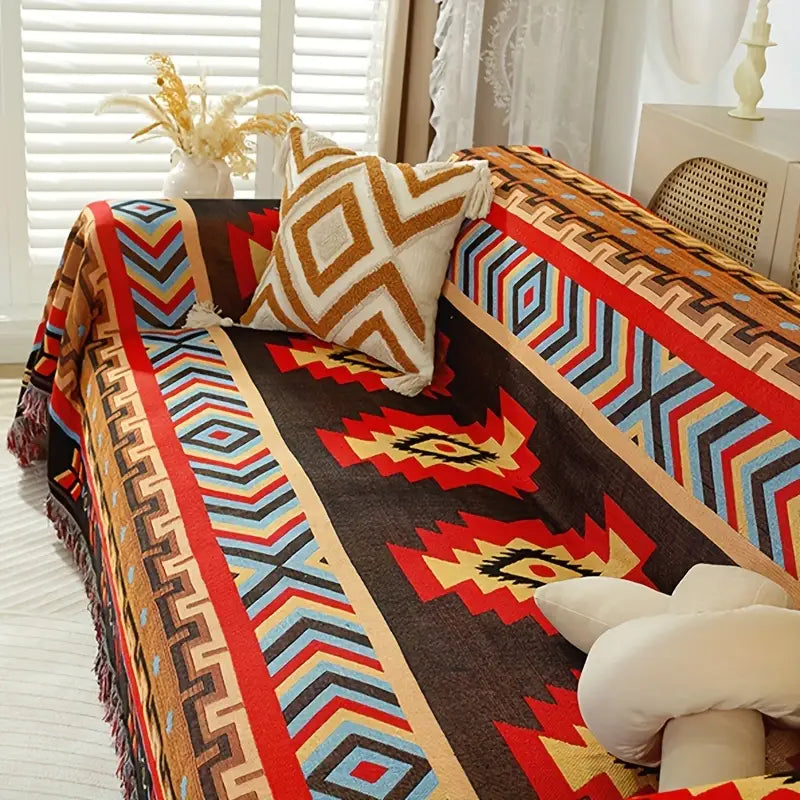 African Terracotta Sofa Cover | B2