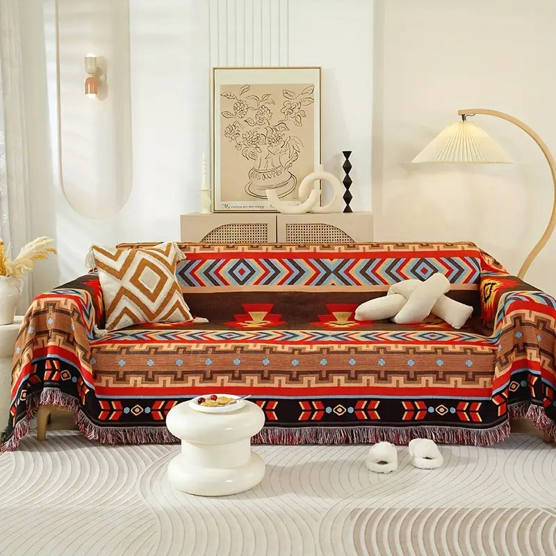African Terracotta Sofa Cover | B2