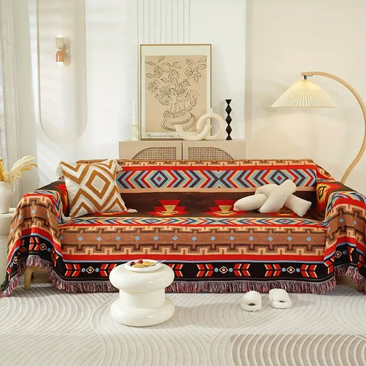 African Terracotta Sofa Cover | B2