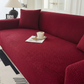Stripe Jacquard Maroon Sofa Cover