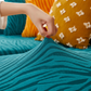 Zebra Velvet Navy Blue Sofa Cover