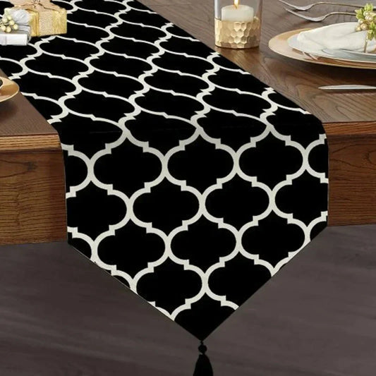 Moroccan Tasseled Table Runner