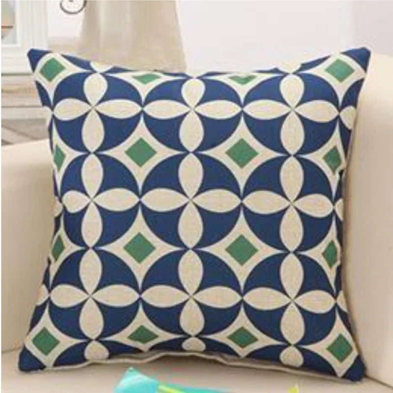 Geometric Swirls Pattern Cushions Cover Pack 6