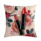 Flower Lipstick Bottle Makeup Cushion Covers